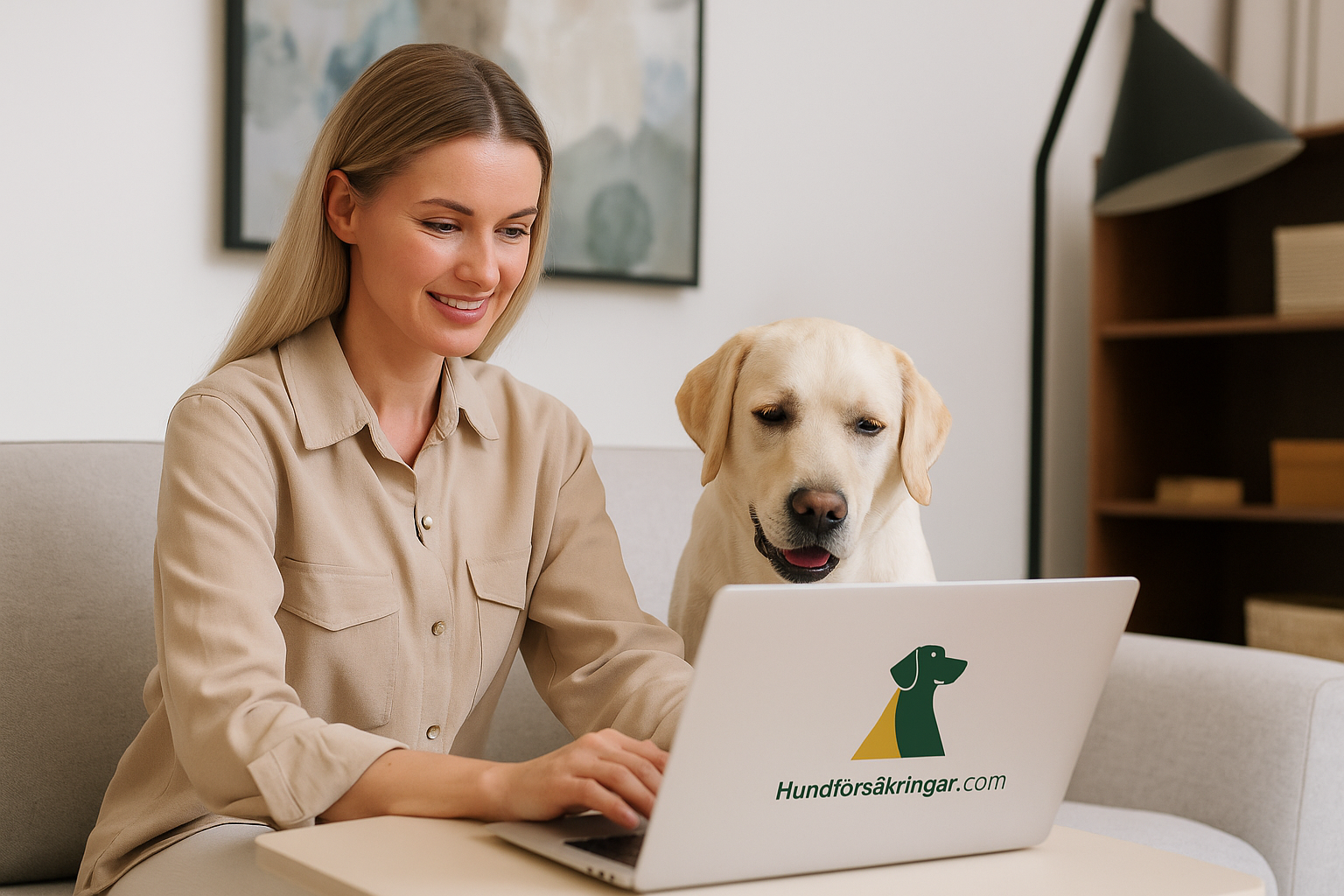 Hundägare som jämför hundförsäkringar